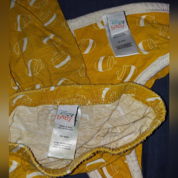 Disney Baby Winnie the Pooh 6-9 month Pants and Bib - Picture 3 of 3